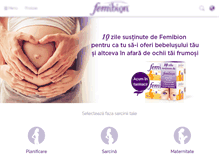 Tablet Screenshot of femibion.ro